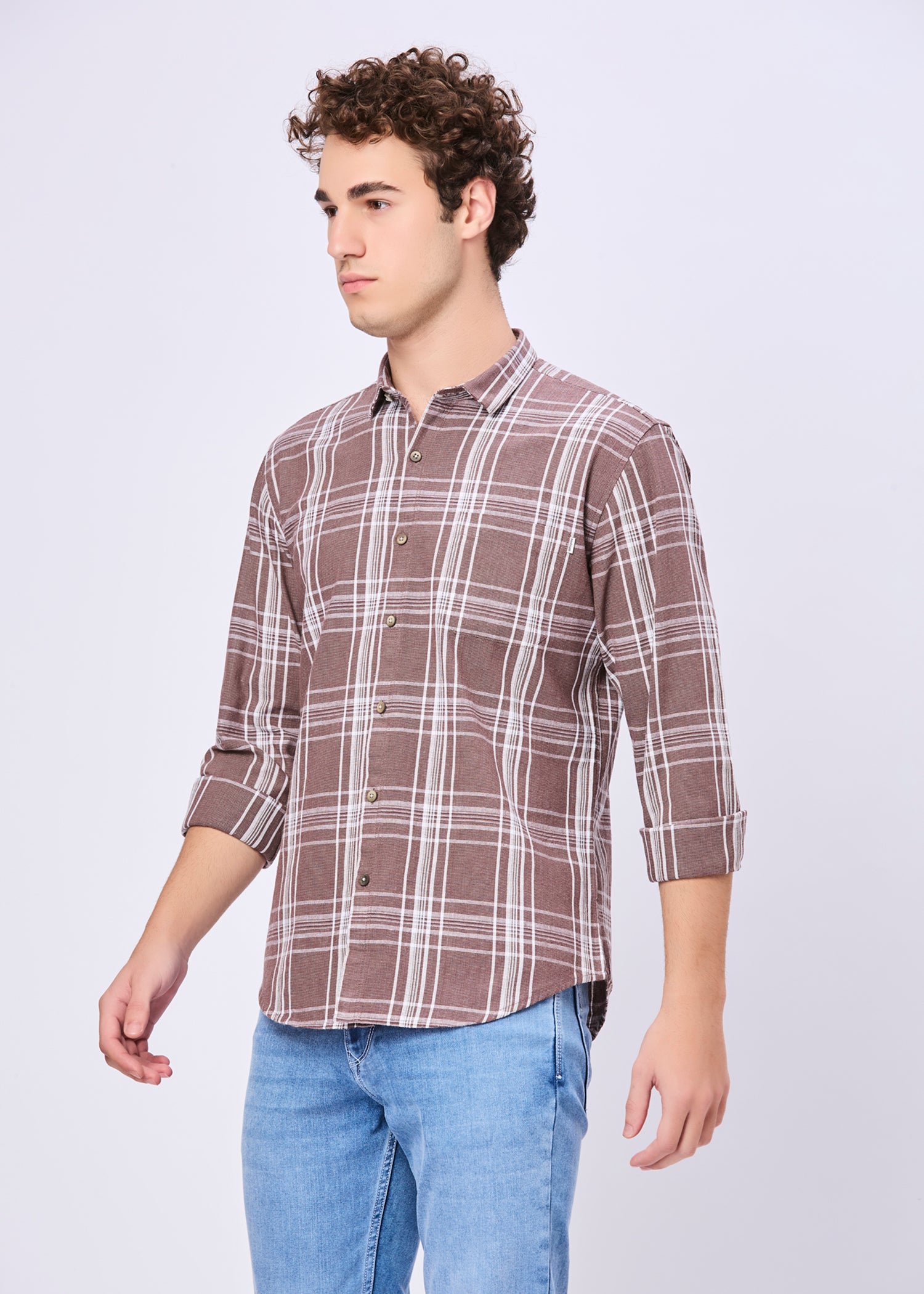 Chapman Windowpane Checked Casual Shirt