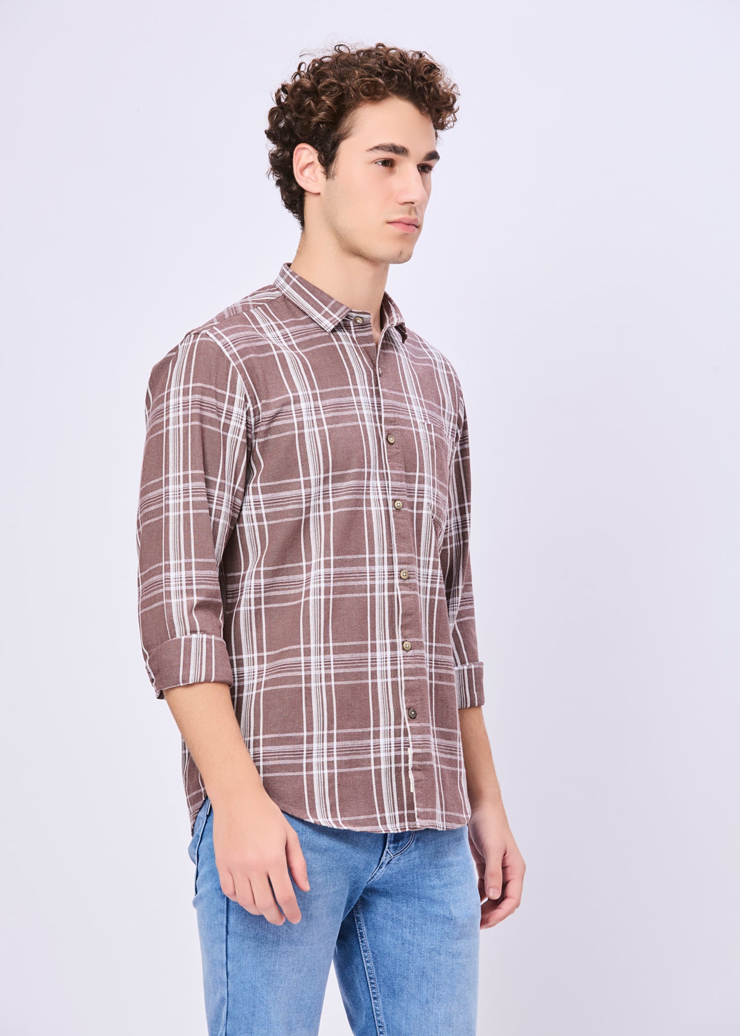 Chapman Windowpane Checked Casual Shirt