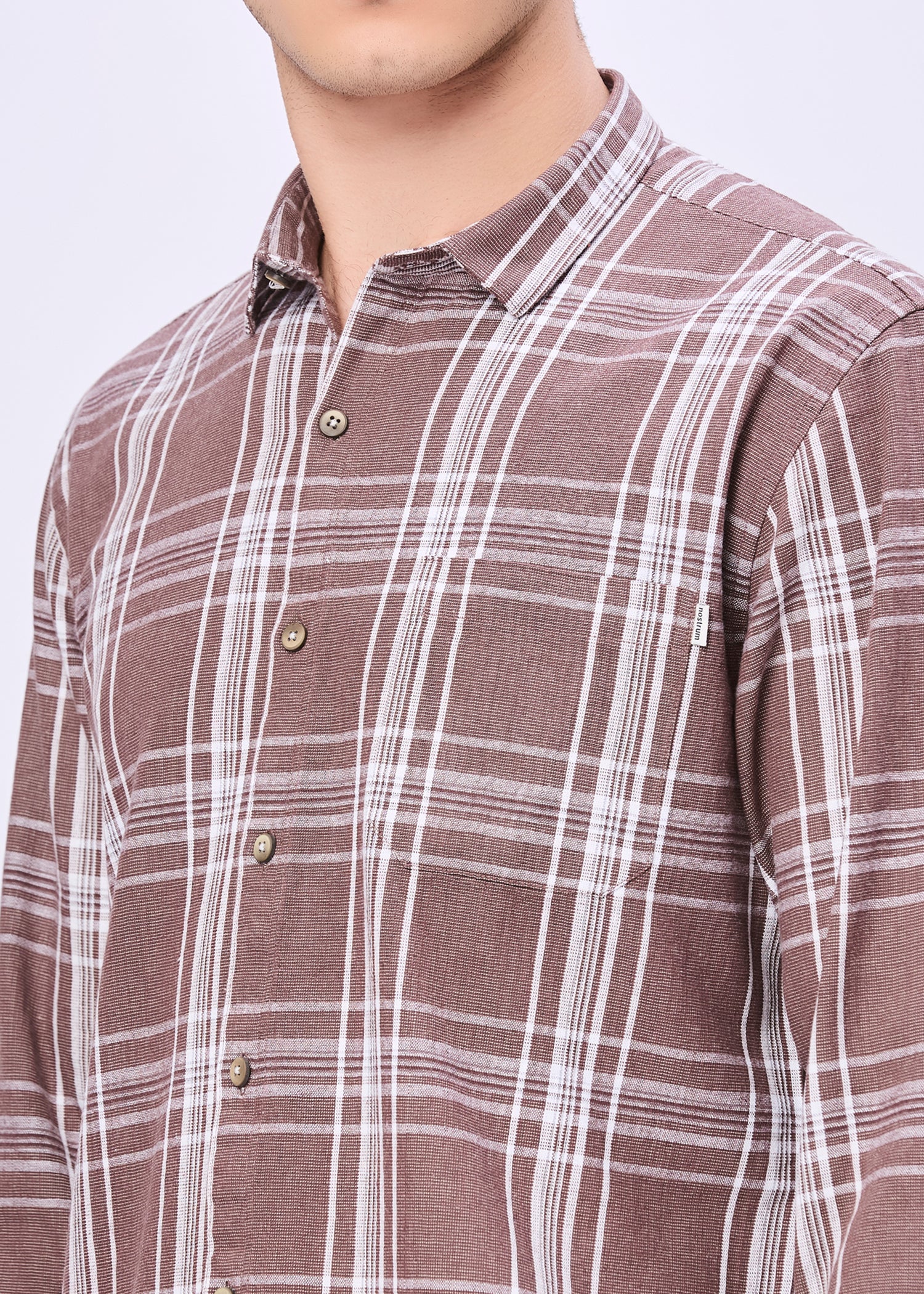 Chapman Windowpane Checked Casual Shirt