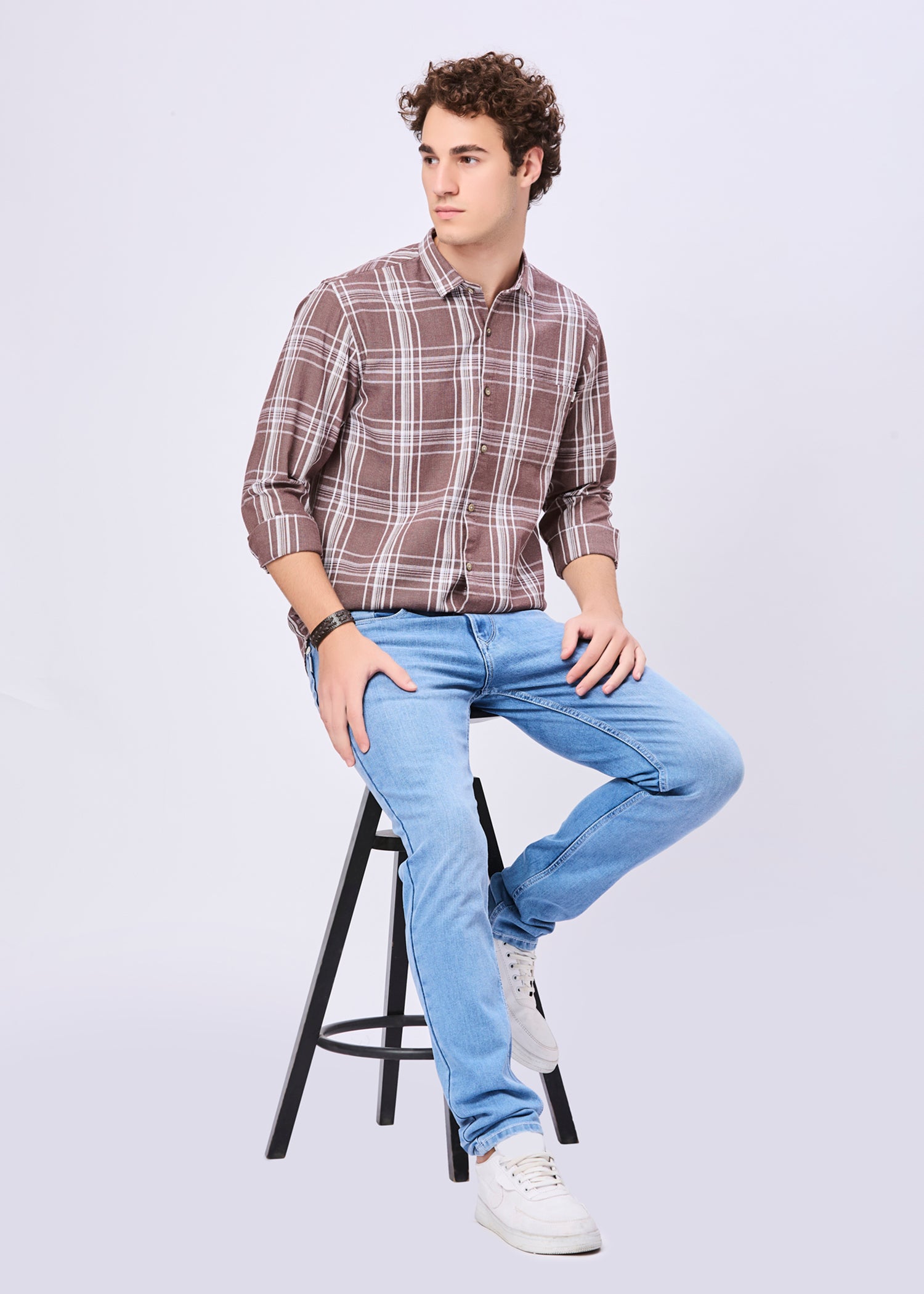 Chapman Windowpane Checked Casual Shirt