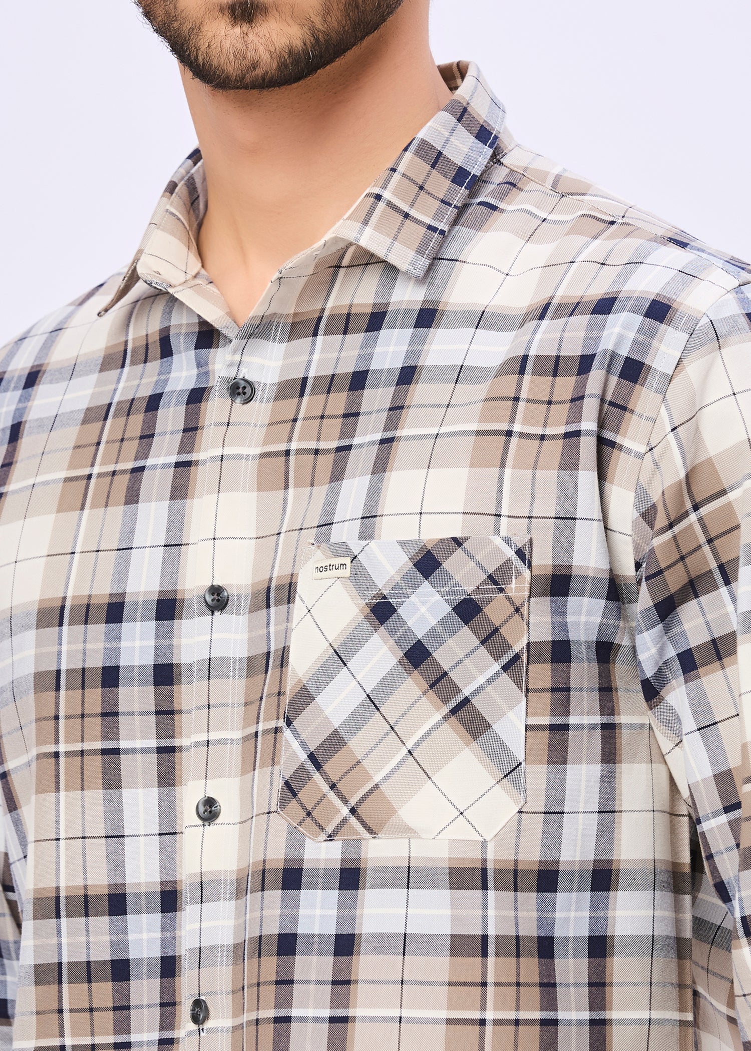 Farrey Checked Casual Full Sleeve Shirt