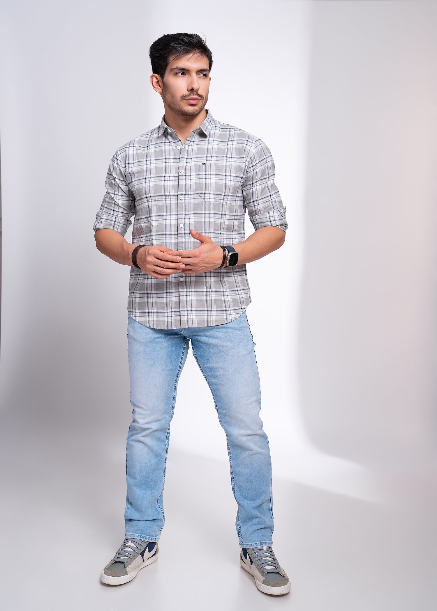 Classic Check Shirt for Men | Versatile Casual Wear