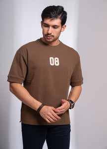 Oversized Number Print T-Shirt for Men | Casual Streetwear Tee