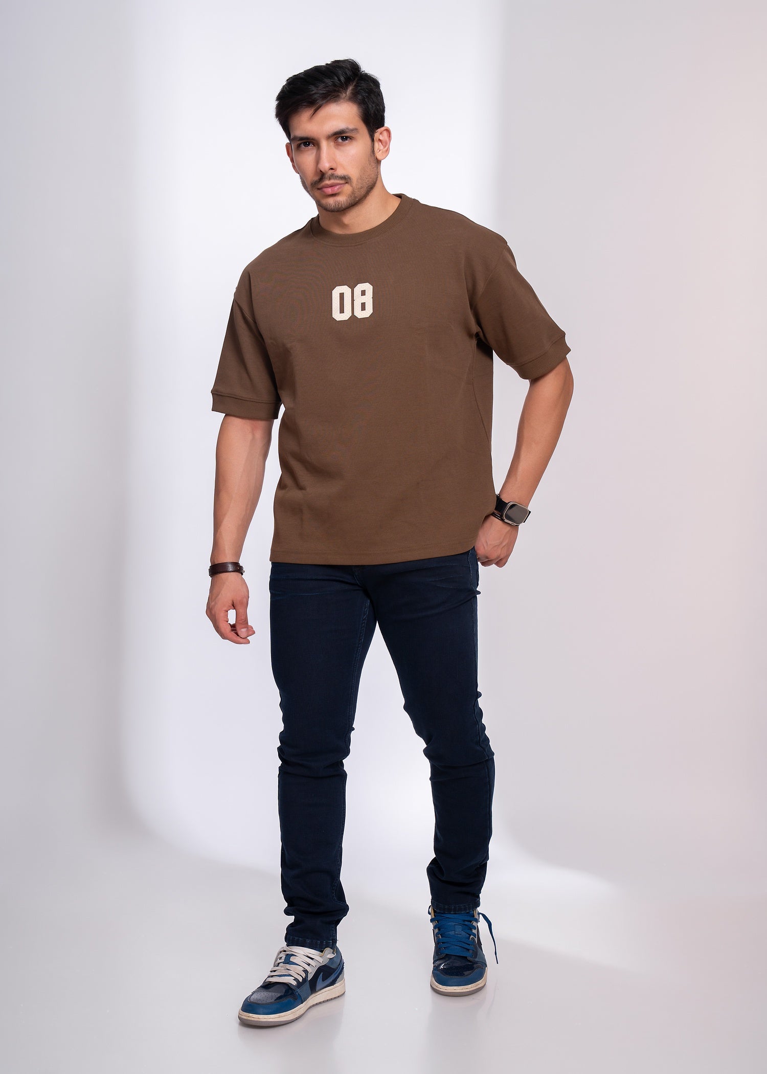Oversized Number Print T-Shirt for Men | Casual Streetwear Tee