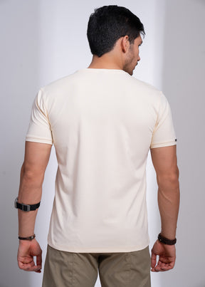 Laconic Round Neck T-Shirt for Men | Minimal Everyday Style