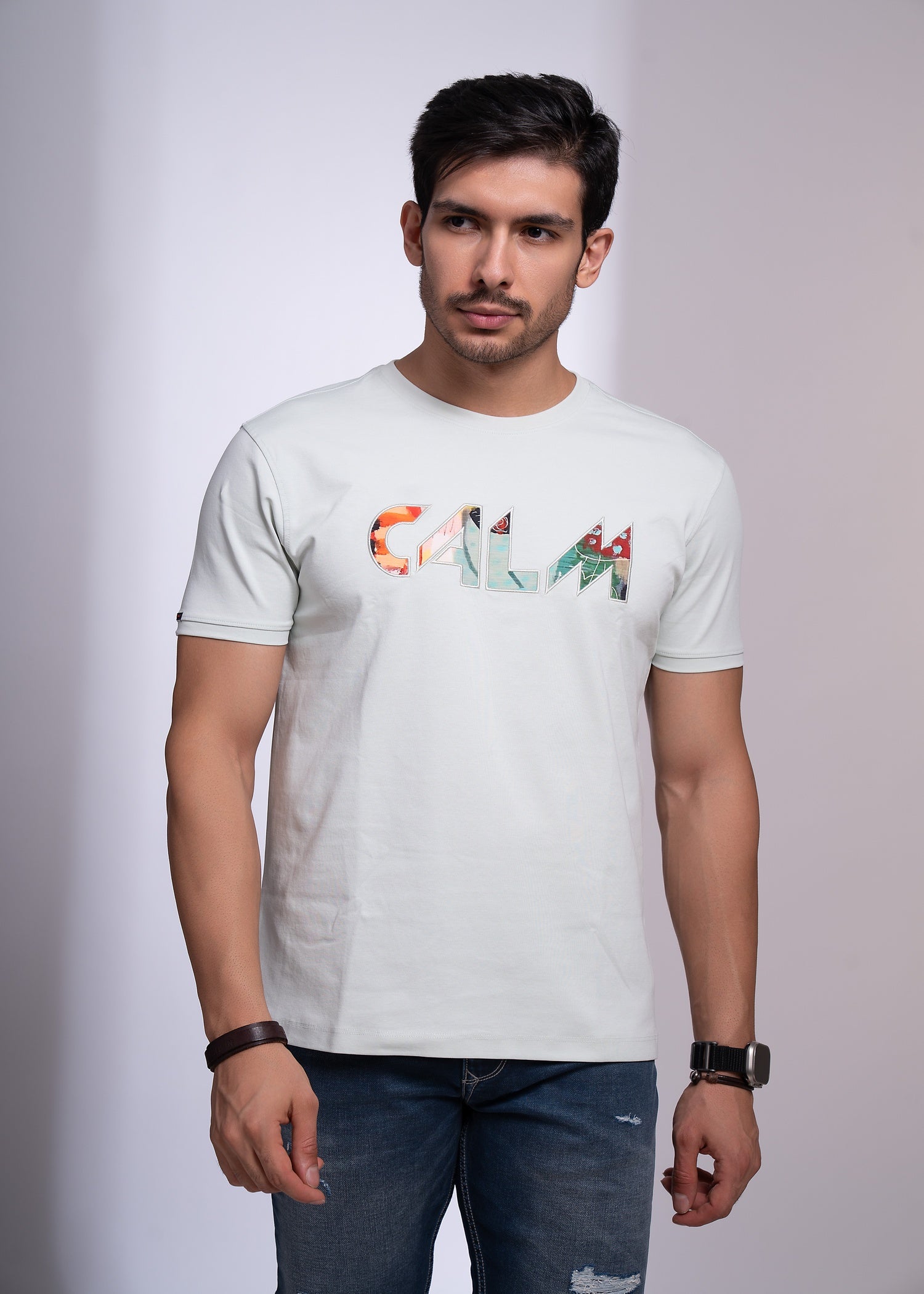 Laconic Round Neck T-Shirt for Men | Minimal Everyday Style