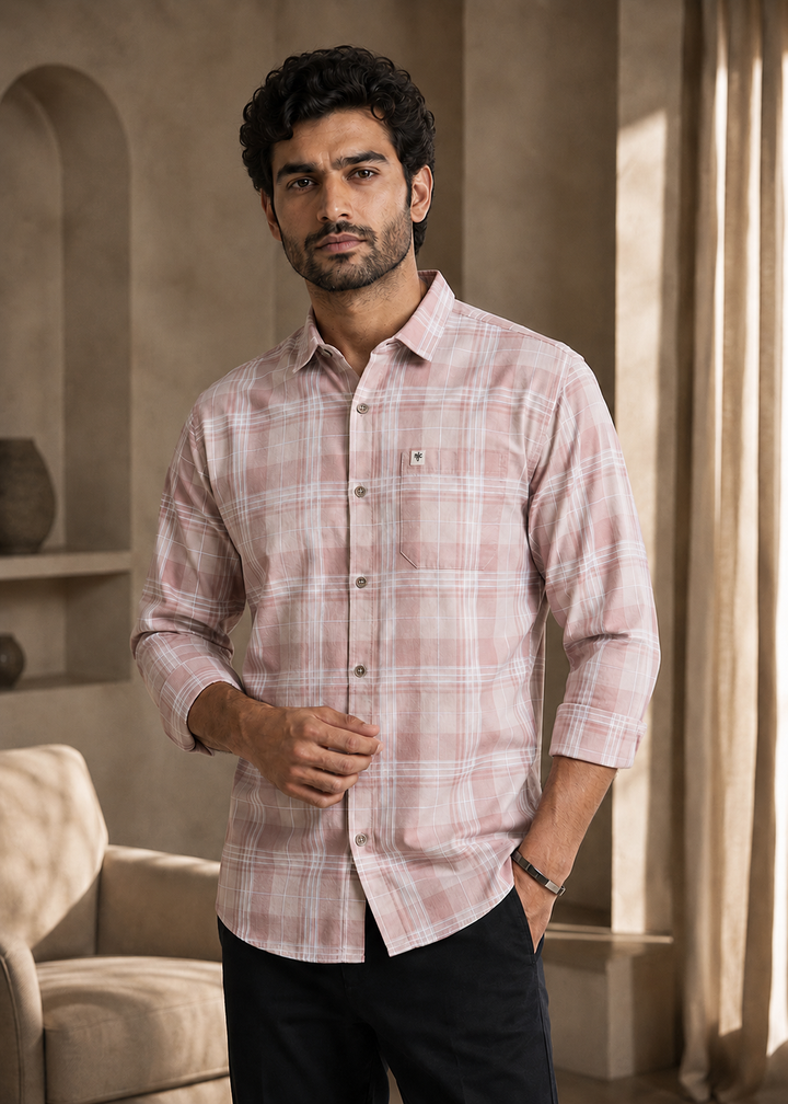Lightning Checked Casual Shirt