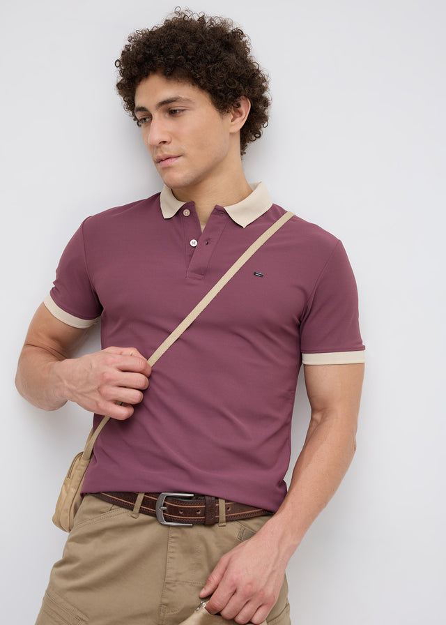 Mary Solid Polo T-Shirt: Onion