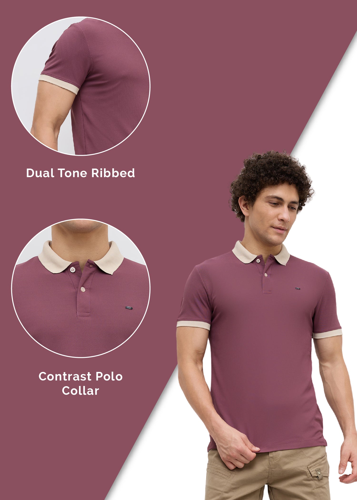 Mary Solid Polo T-Shirt: Onion