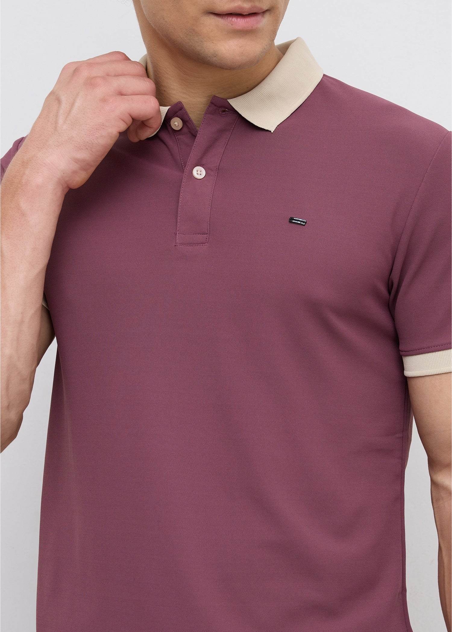Mary Solid Polo T-Shirt: Onion