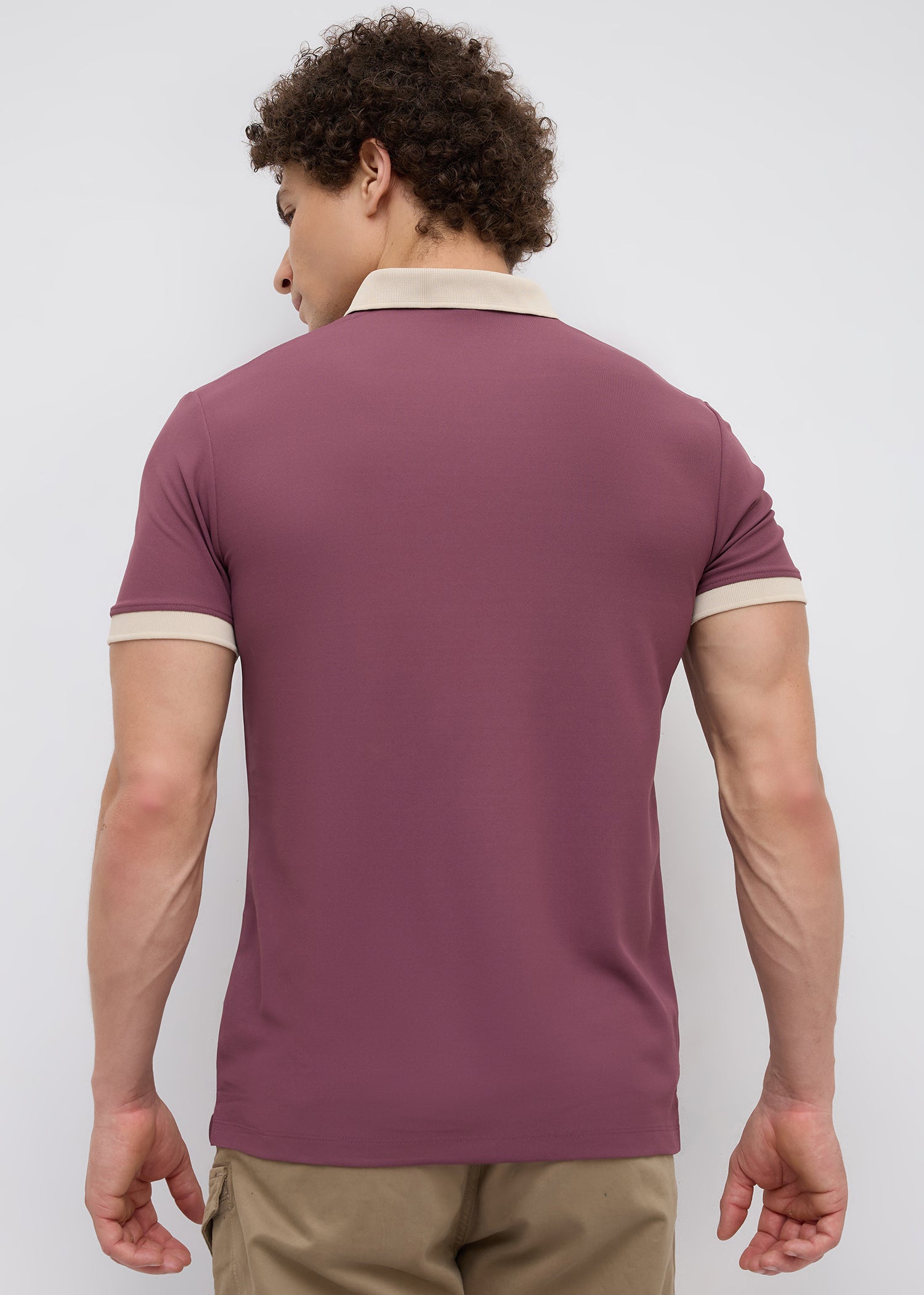 Mary Solid Polo T-Shirt: Onion
