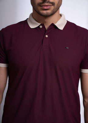 Mary Polo T-Shirt for Men | Beige Collar Detail | 12 Colors