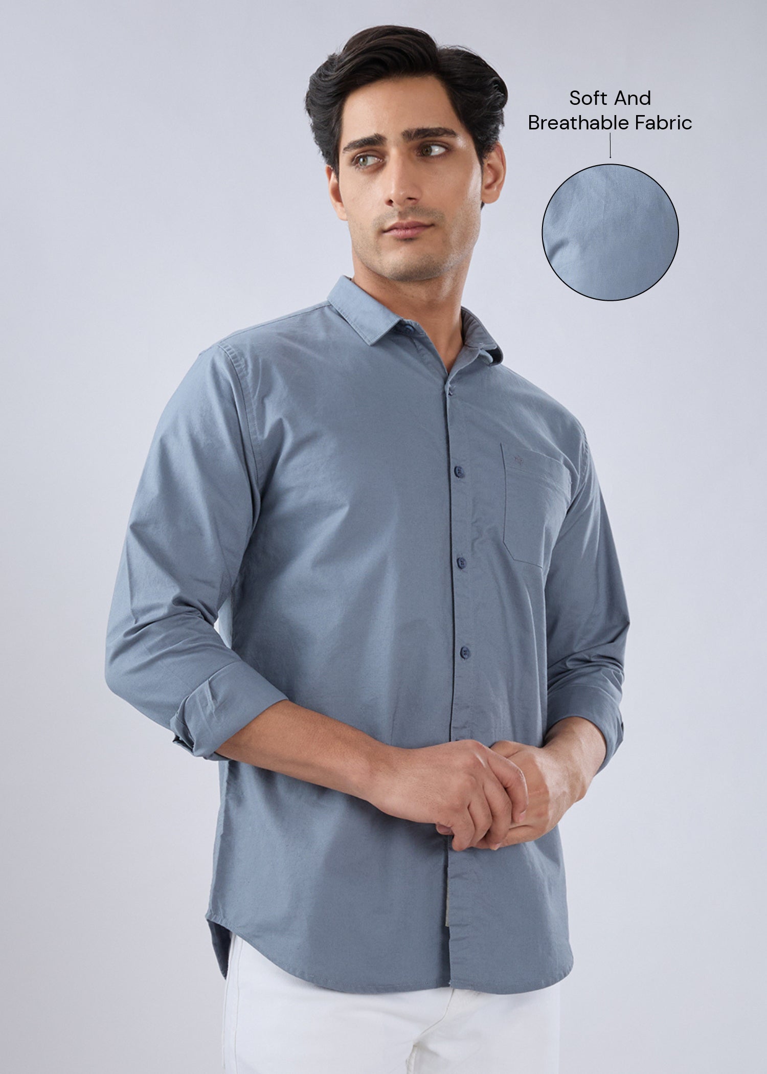 Munch Solid Full Sleeve Shirt