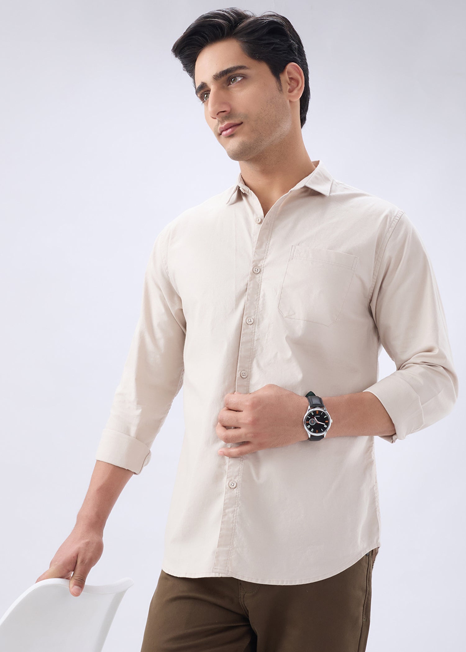 Munch Solid Full Sleeve Shirt
