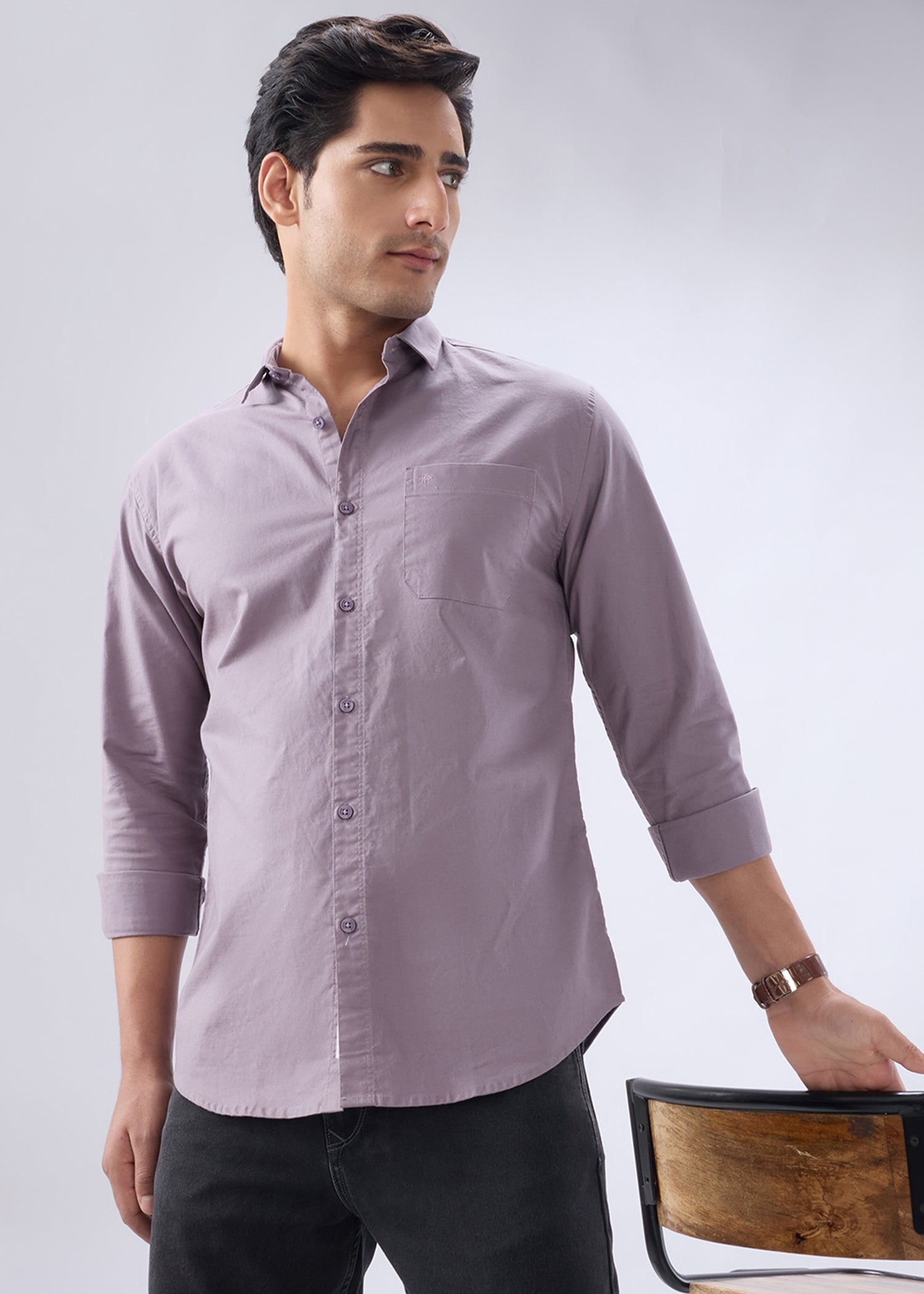 Munch Solid Full Sleeve Shirt