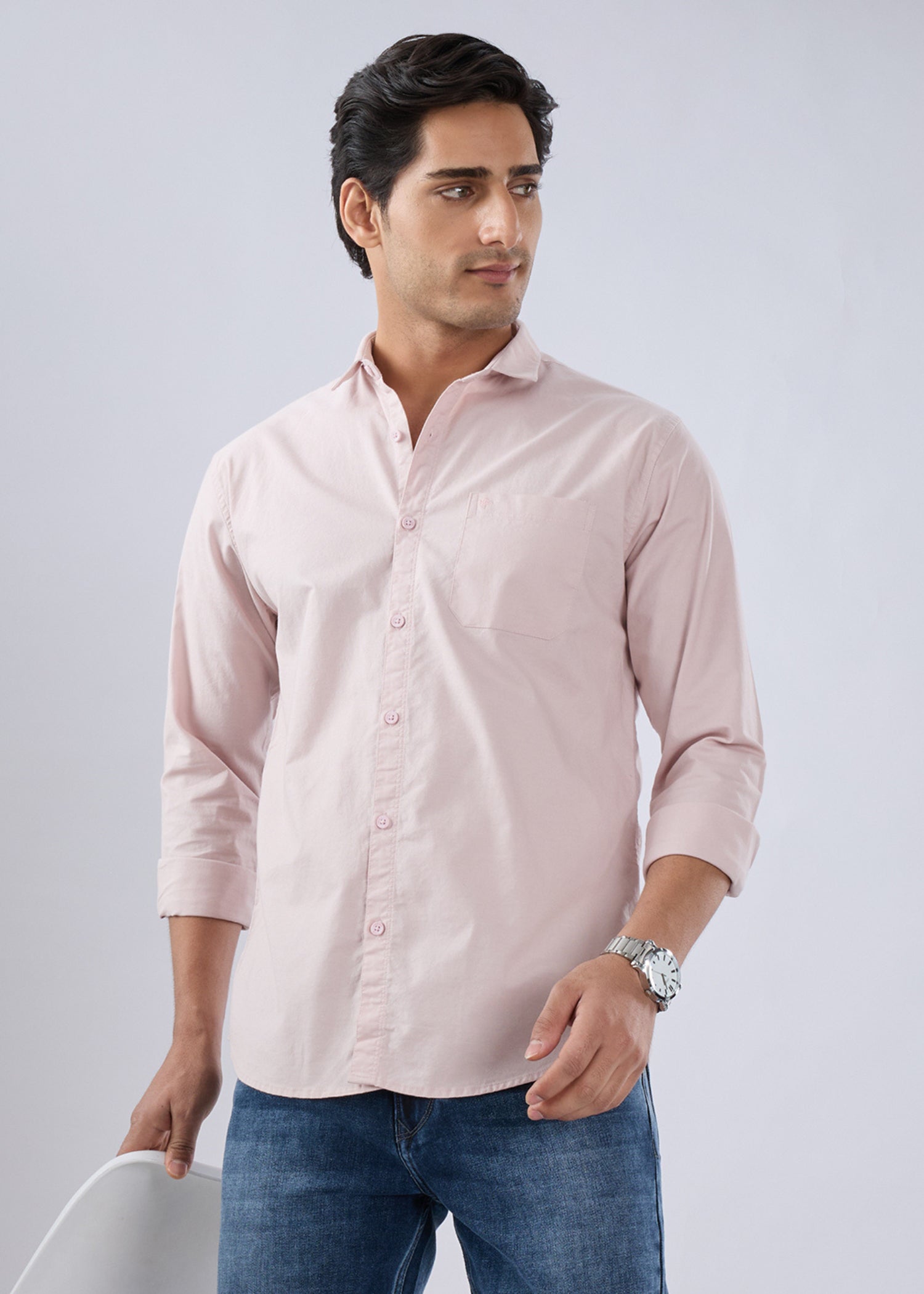 Munch Solid Full Sleeve Shirt