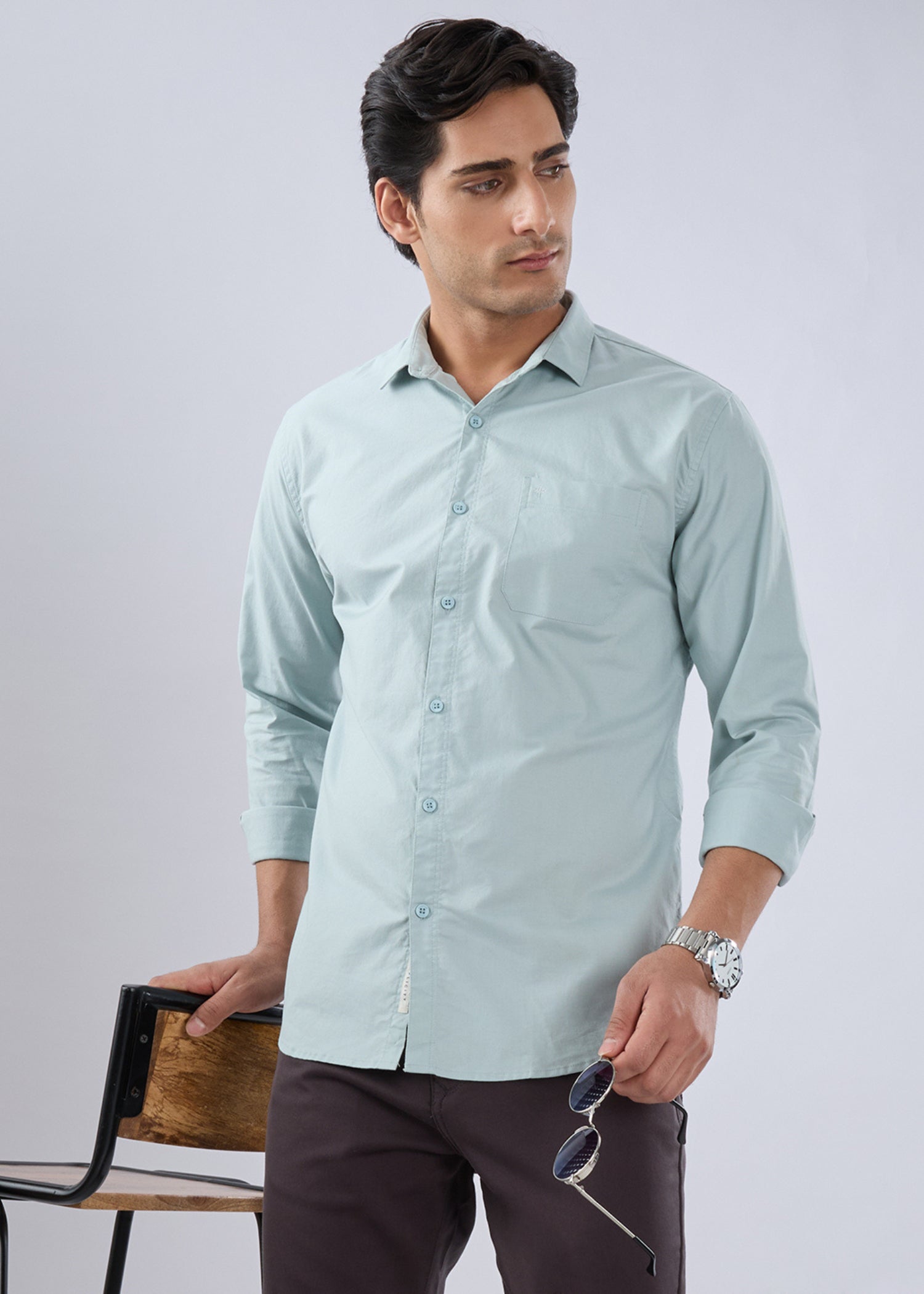 Munch Solid Full Sleeve Shirt