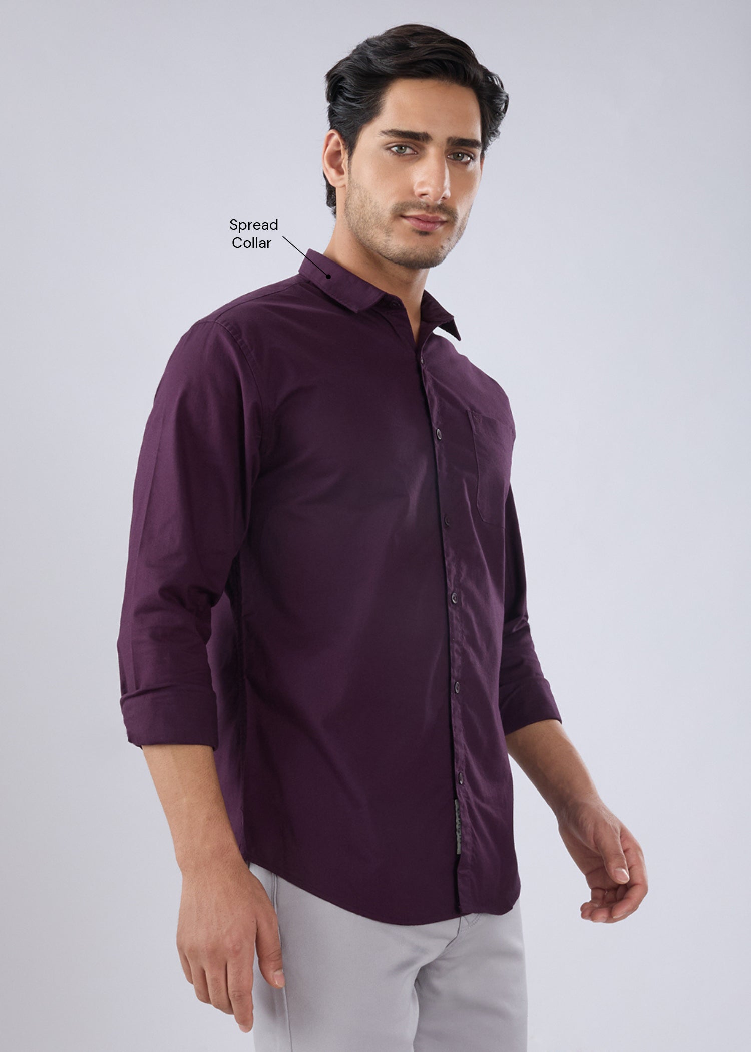 Munch Solid Full Sleeve Shirt