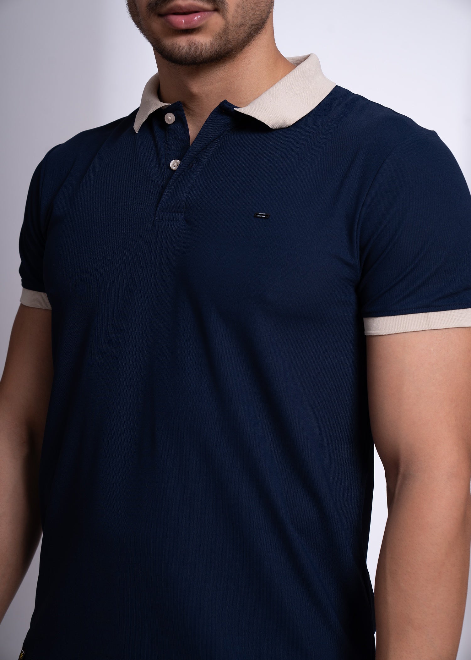 Mary Polo T-Shirt for Men | Beige Collar Detail | 12 Colors