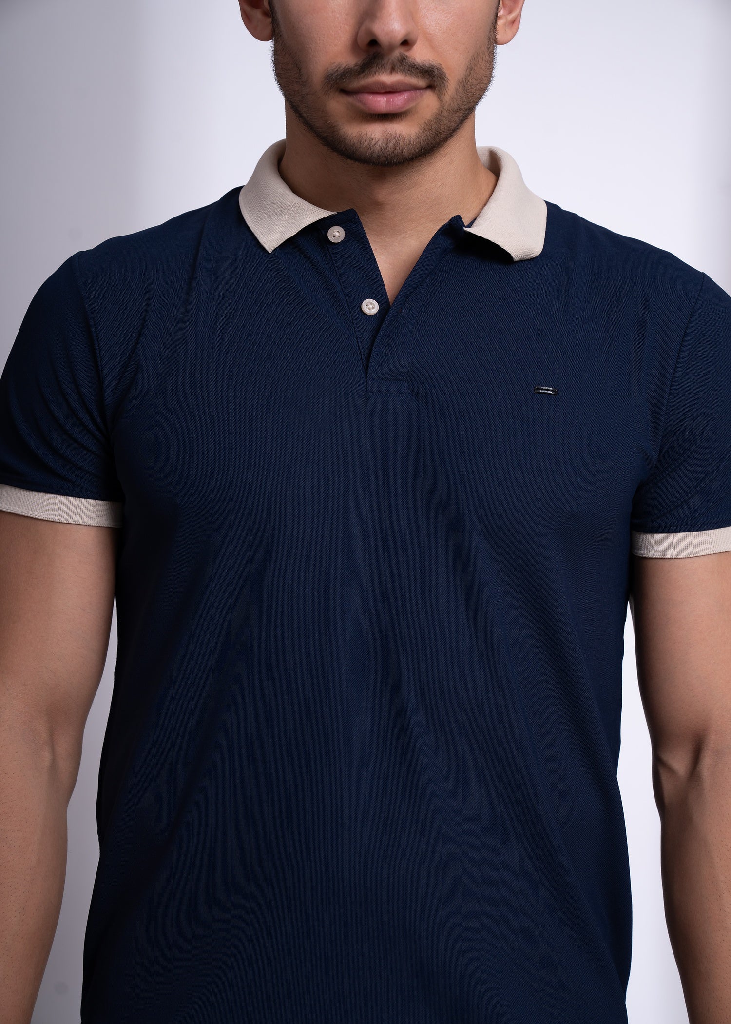 Mary Polo T-Shirt for Men | Beige Collar Detail | 12 Colors