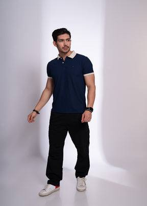 Mary Polo T-Shirt for Men | Beige Collar Detail | 12 Colors