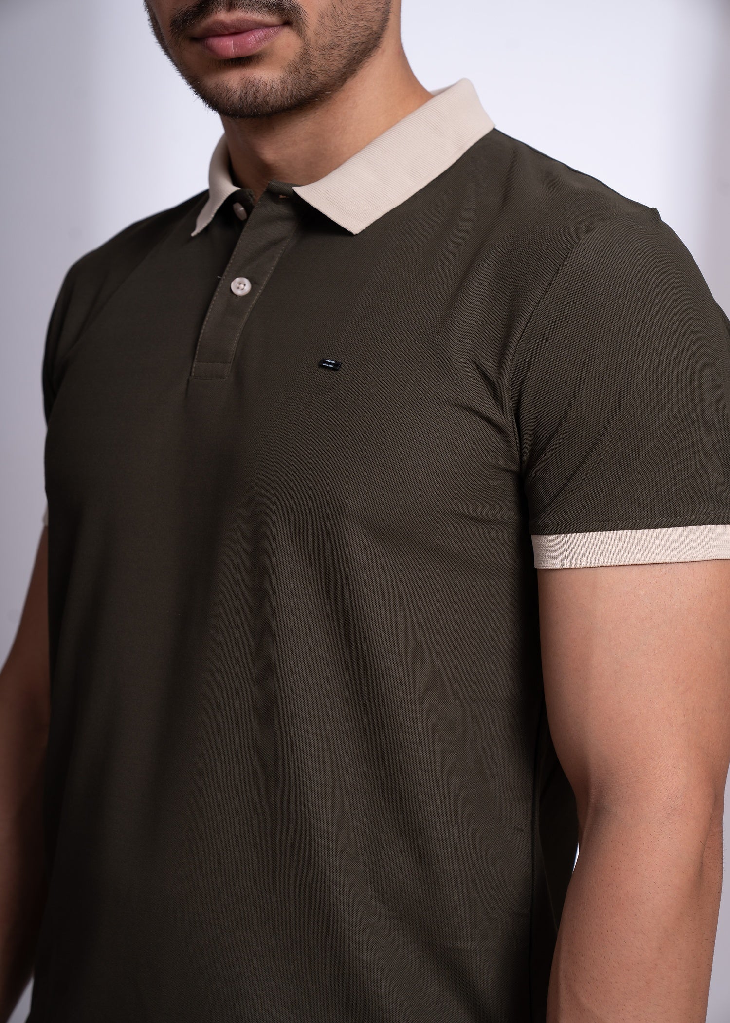 Mary Polo T-Shirt for Men | Beige Collar Detail | 12 Colors