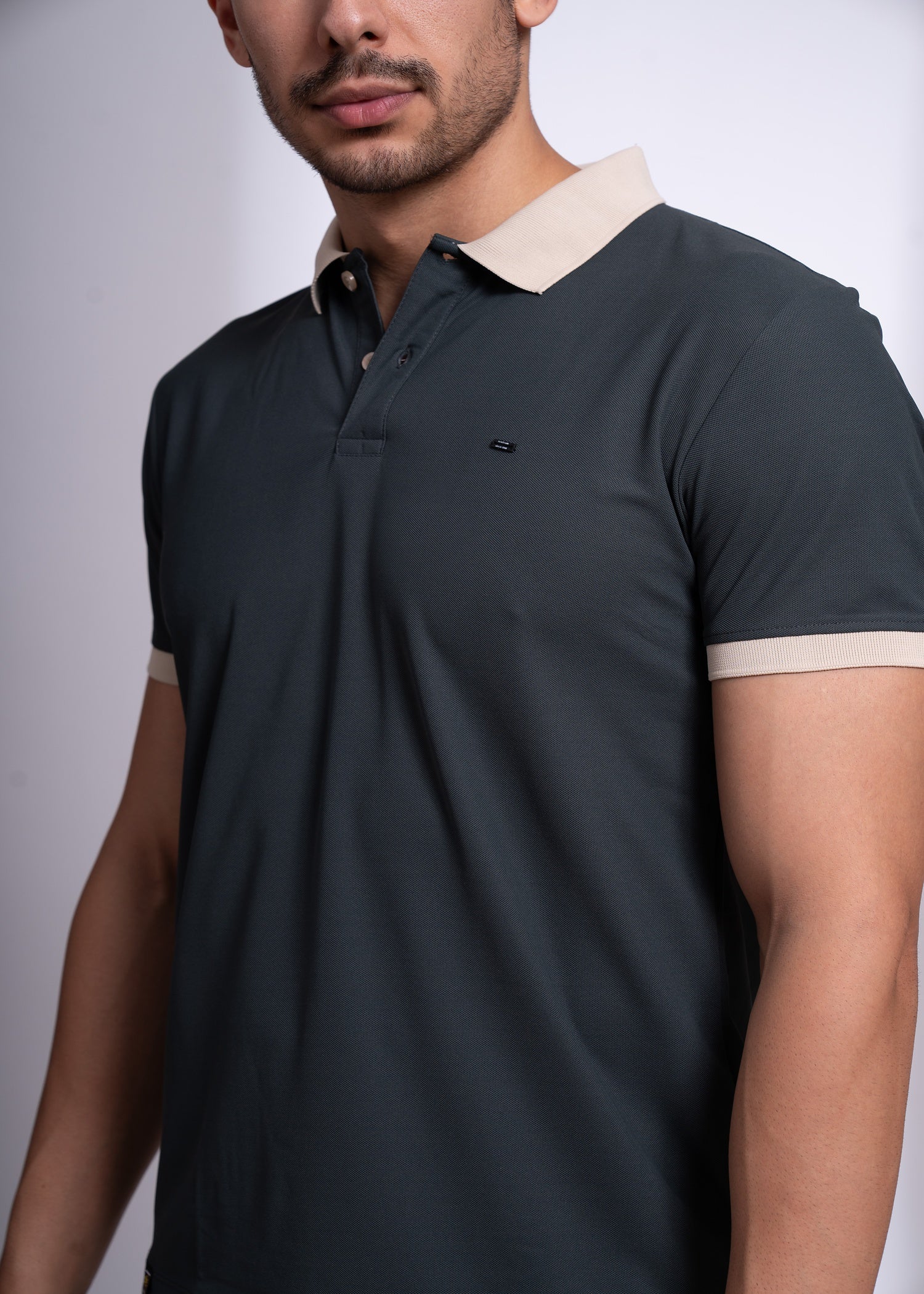 Mary Polo T-Shirt for Men | Beige Collar Detail | 12 Colors