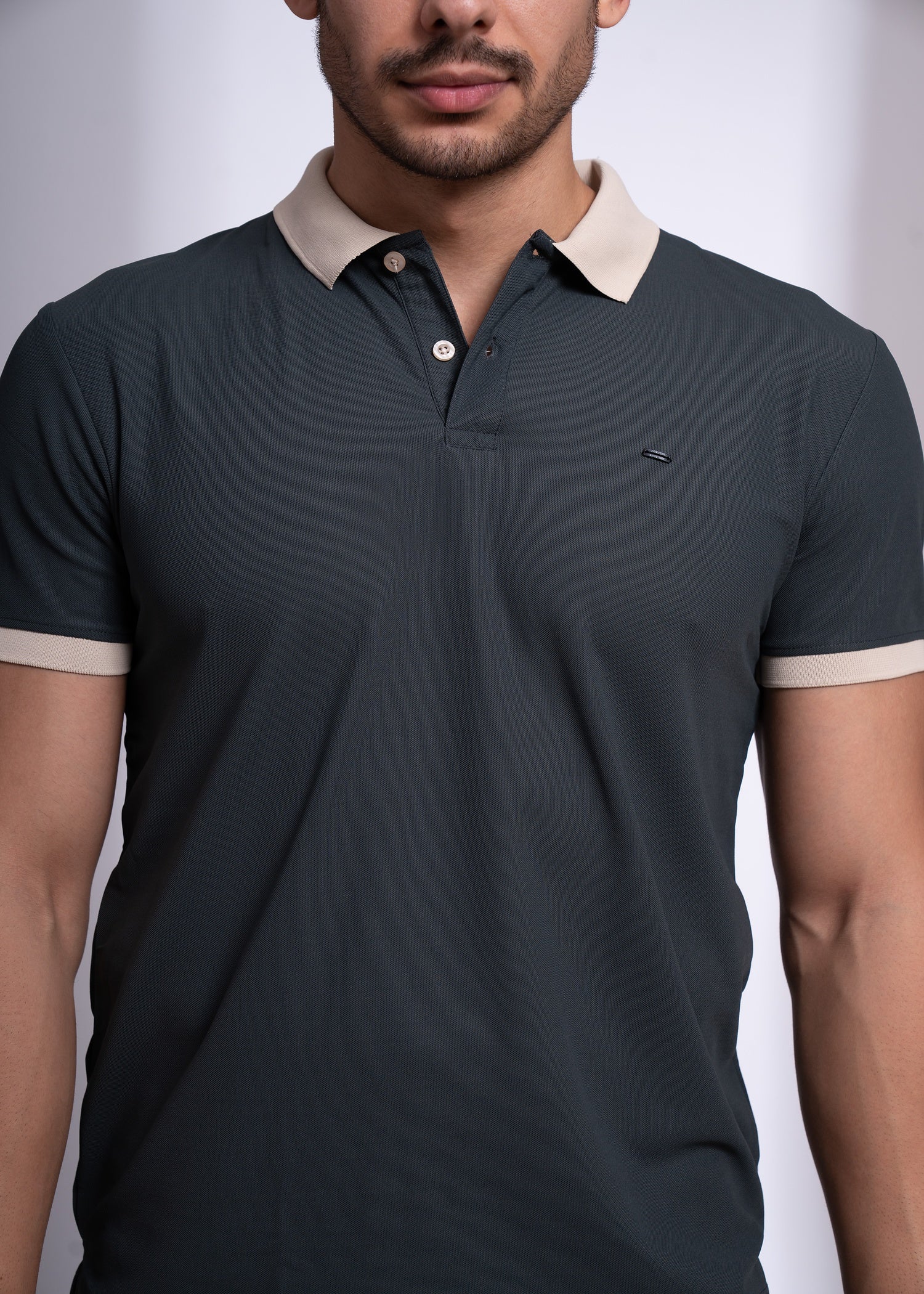 Mary Polo T-Shirt for Men | Beige Collar Detail | 12 Colors