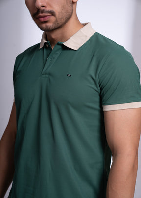 Mary Polo T-Shirt for Men | Beige Collar Detail | 12 Colors
