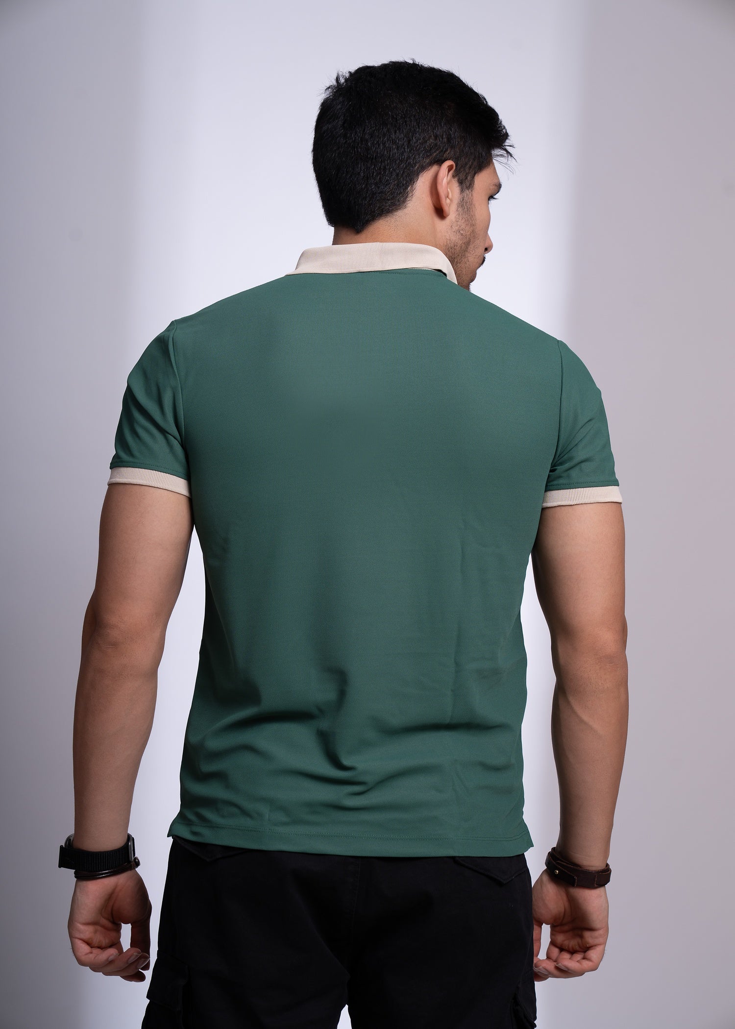 Mary Polo T-Shirt for Men | Beige Collar Detail | 12 Colors