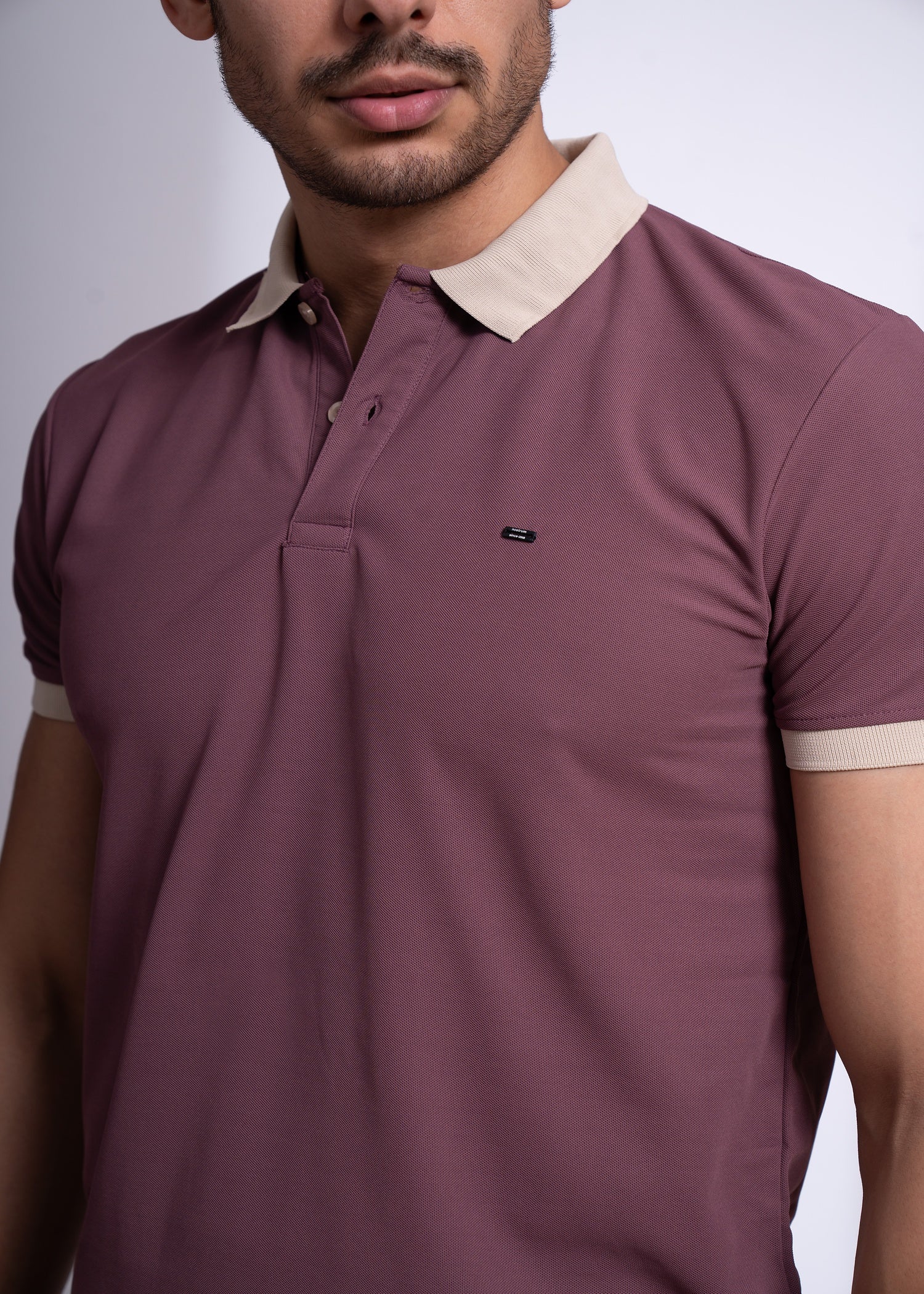 Mary Polo T-Shirt for Men | Beige Collar Detail | 12 Colors