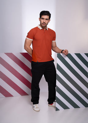 Mary Polo T-Shirt for Men | Beige Collar Detail | 12 Colors