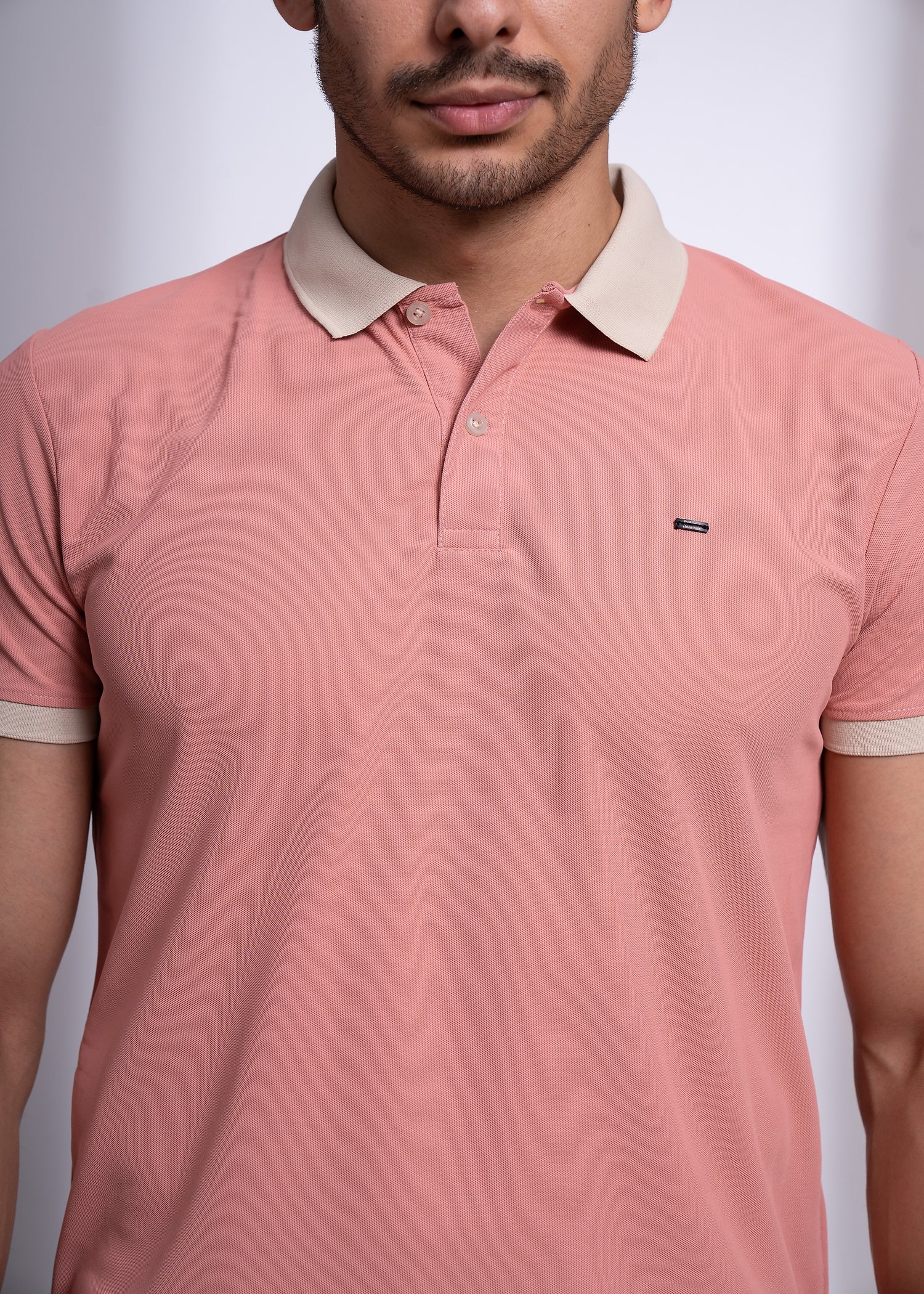 Mary Polo T-Shirt for Men | Beige Collar Detail | 12 Colors
