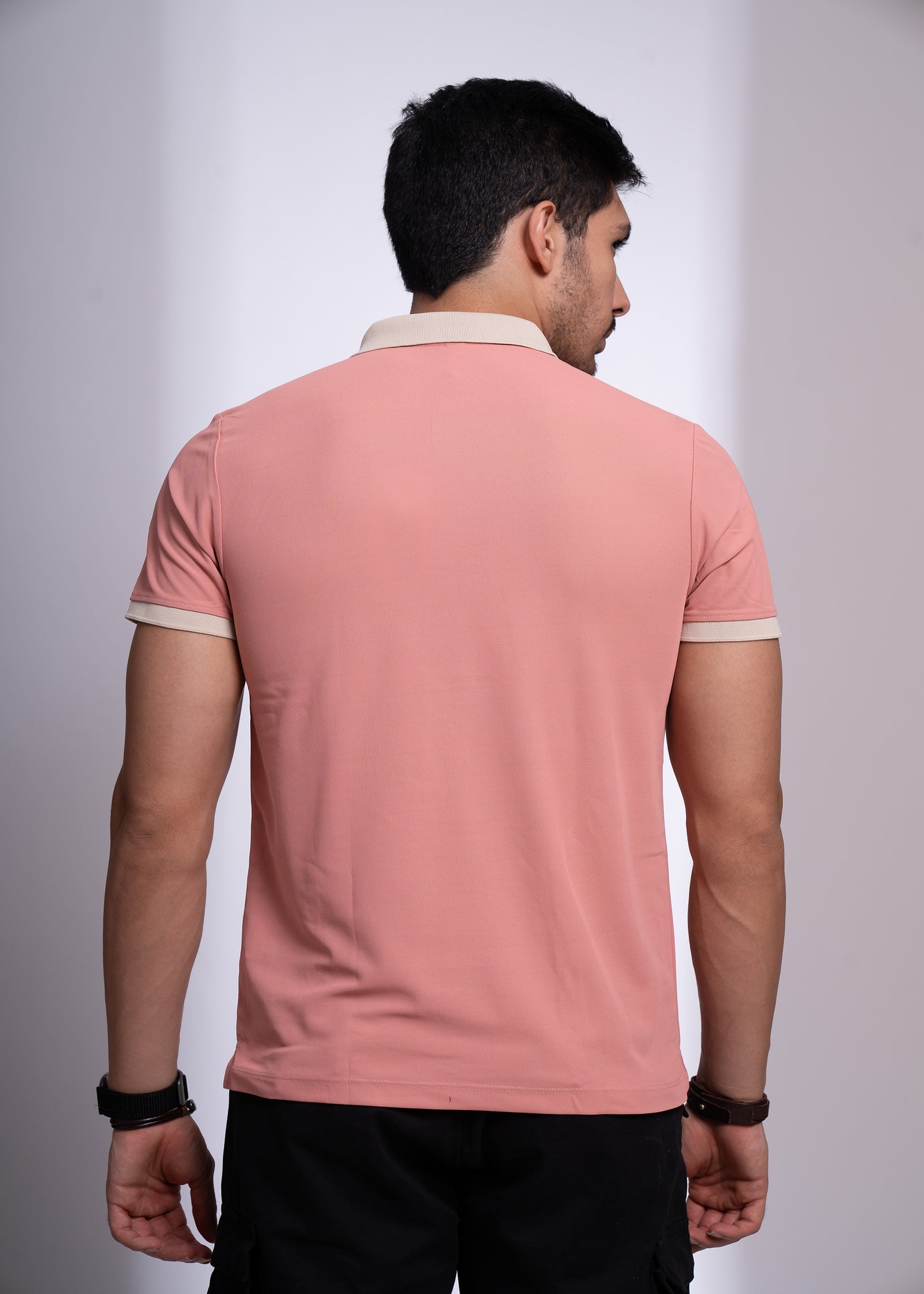 Mary Polo T-Shirt for Men | Beige Collar Detail | 12 Colors