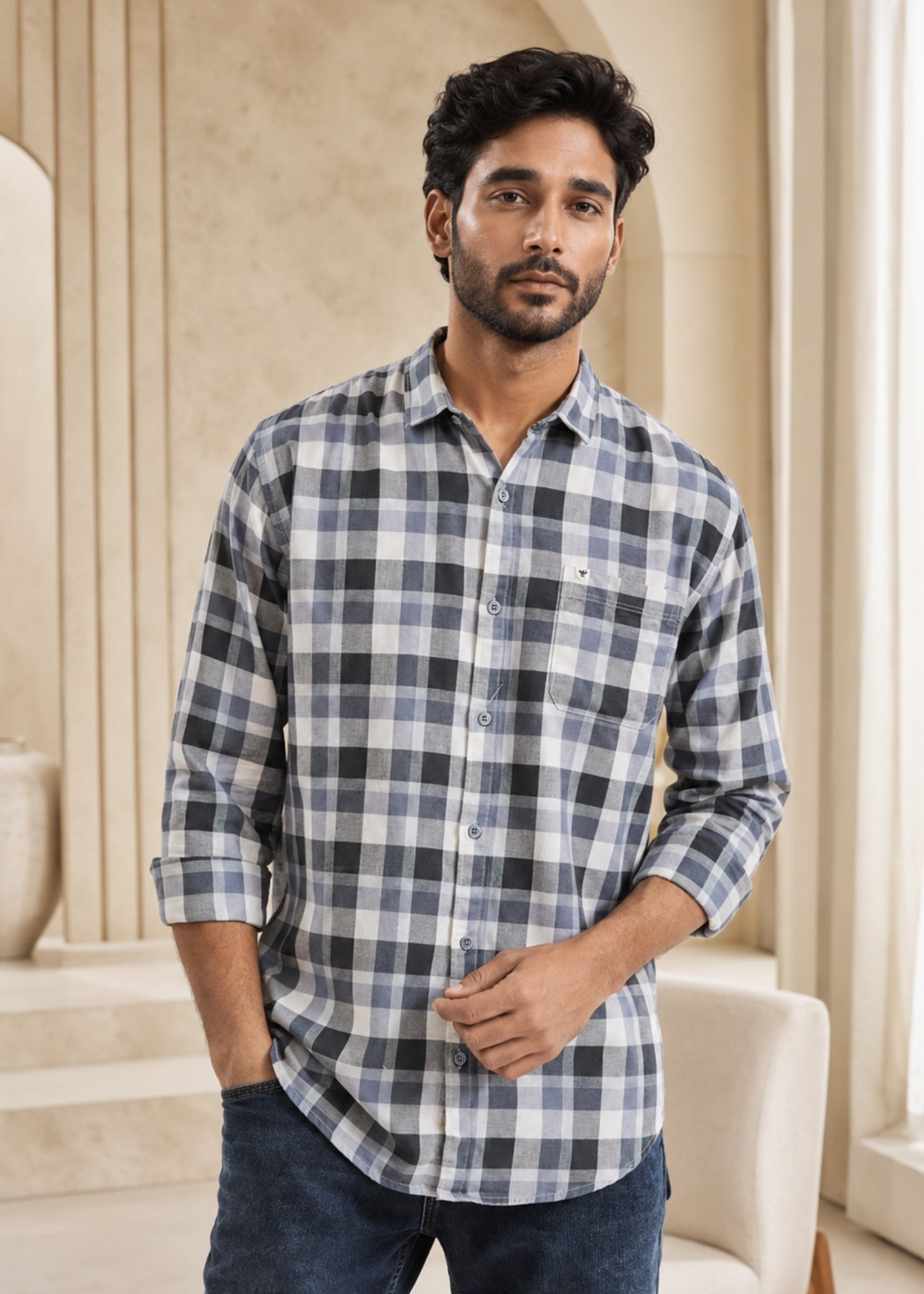 Millner Tartan Checked Casual Shirt