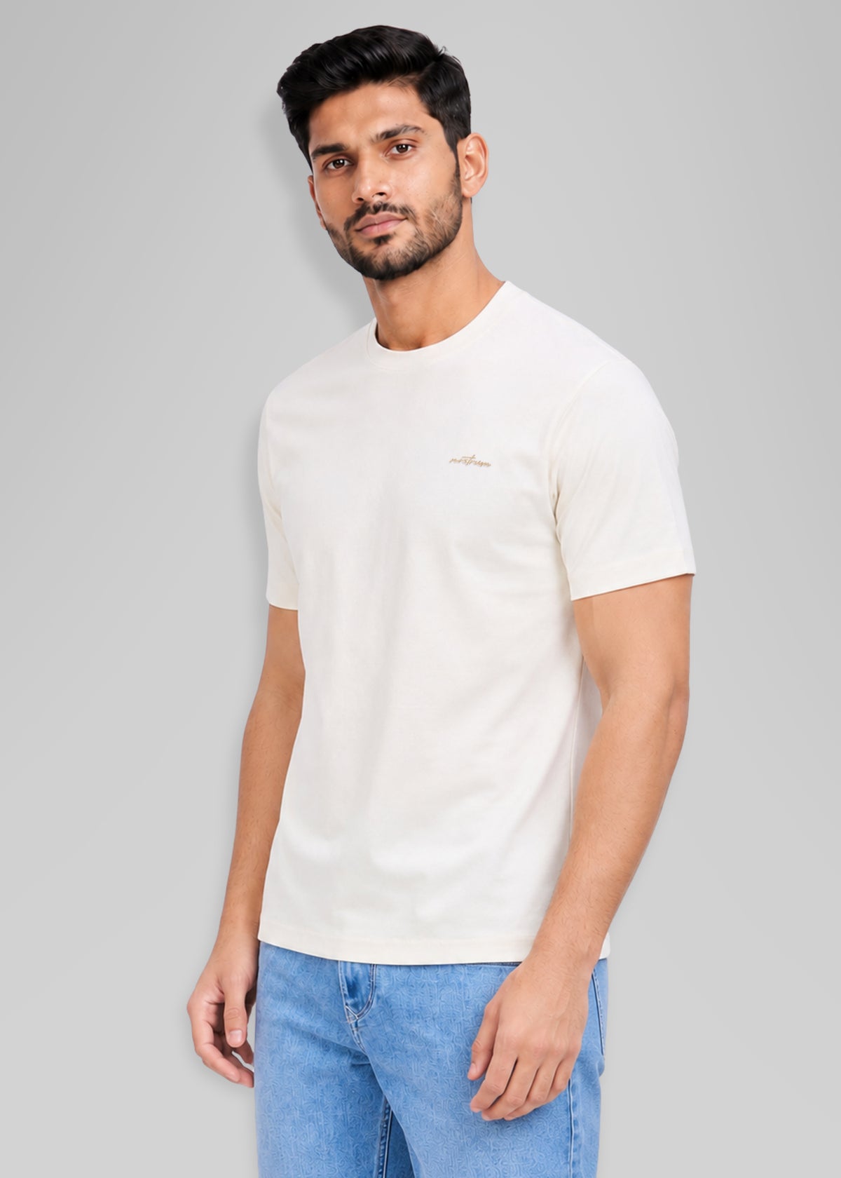 Mindgame Mercerized Cotton T-Shirt: White