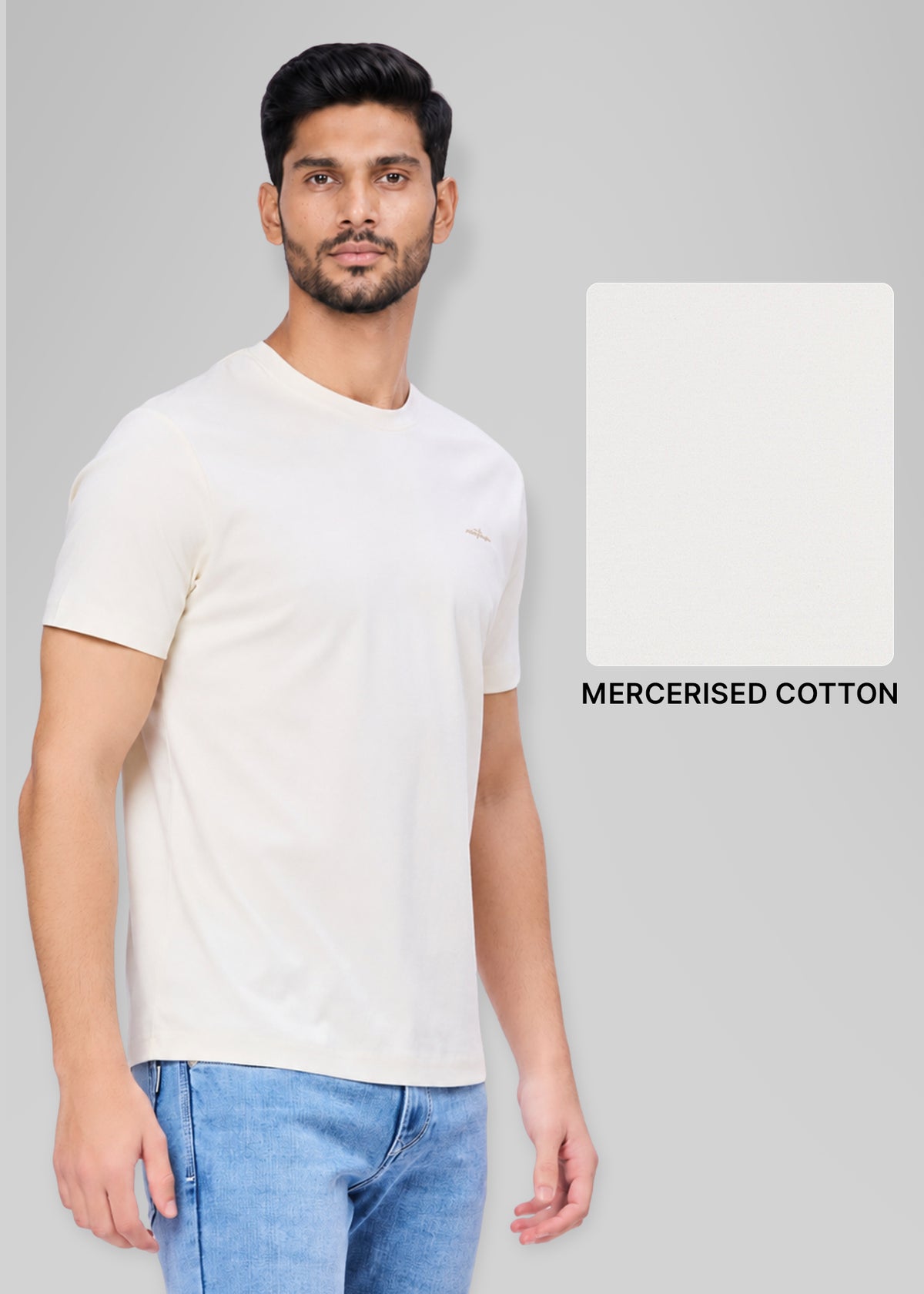 Mindgame Mercerized Cotton T-Shirt: White