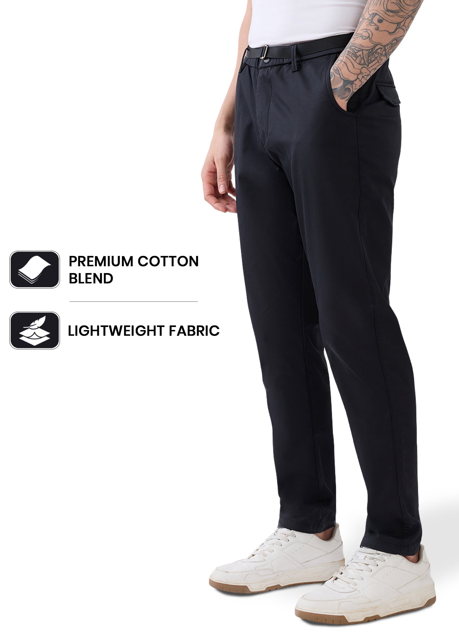 Morget Relaxed Fit Trouser: Charcoal