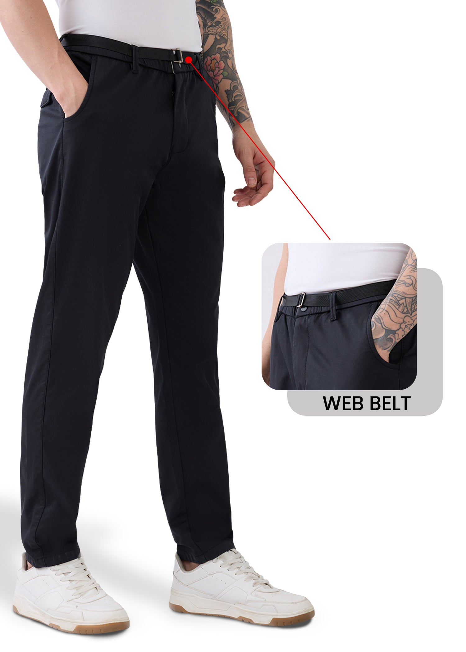 Morget Relaxed Fit Trouser: Charcoal