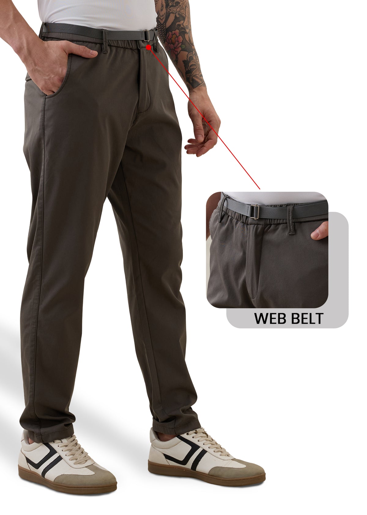 Morget Relaxed Fit Trouser: Dark Grey