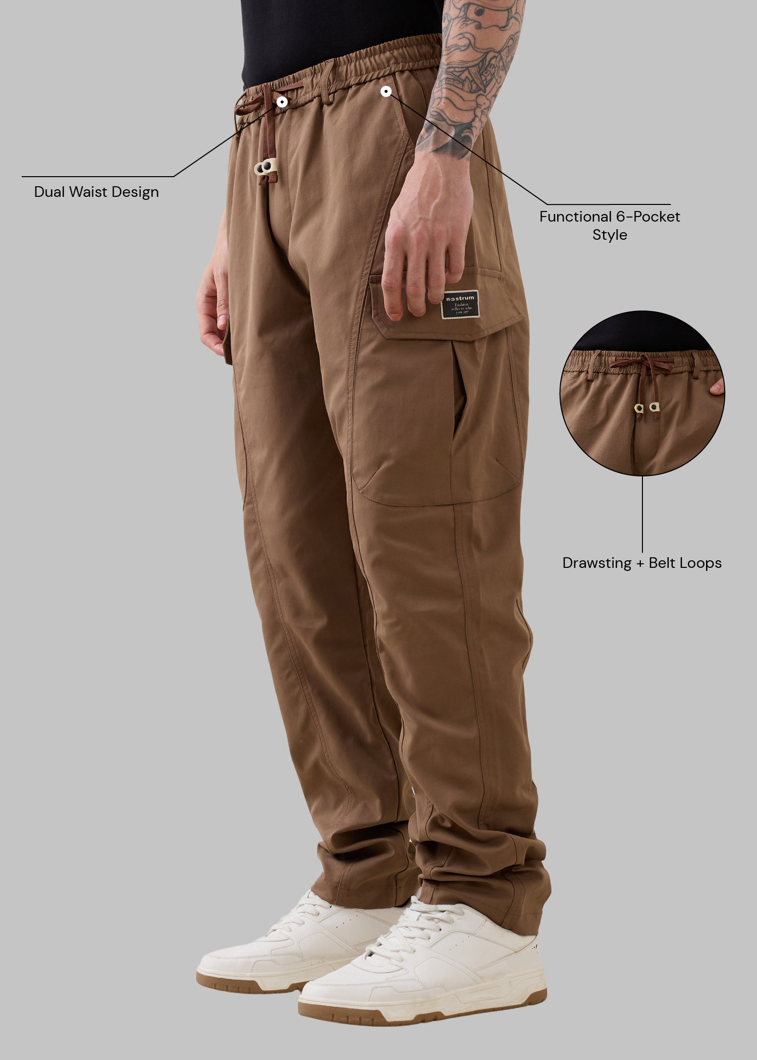 Nostrum Novara Baggy Fit Cargo