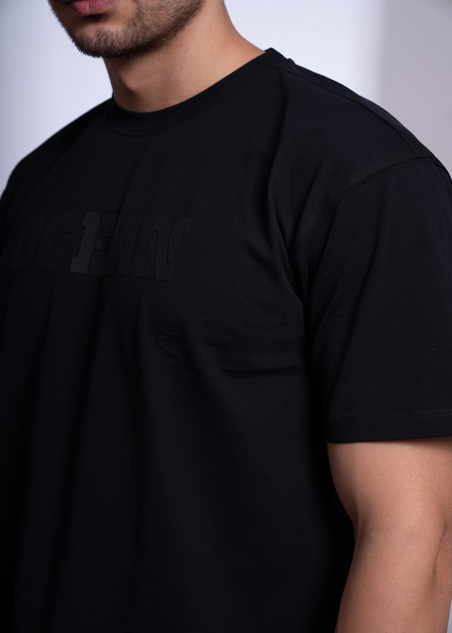 Oversized T-Shirt for Men | Ocean Print Streetwear Cotton Tee