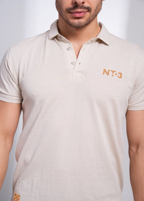 Polo T-Shirt for Men | Casual Collared Tee with Chest Embroidery