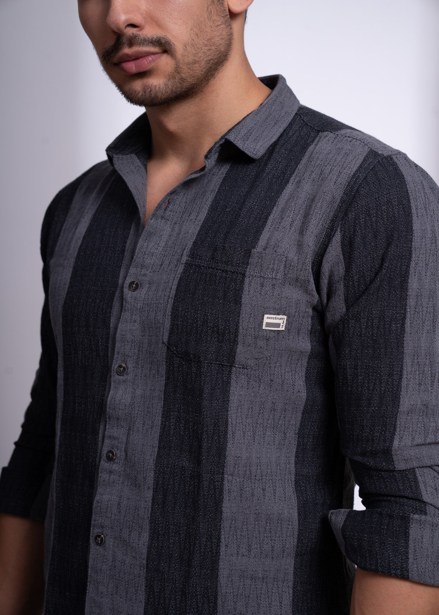 Subway Full Sleeves Shirt for Men | Striped Casual Wear