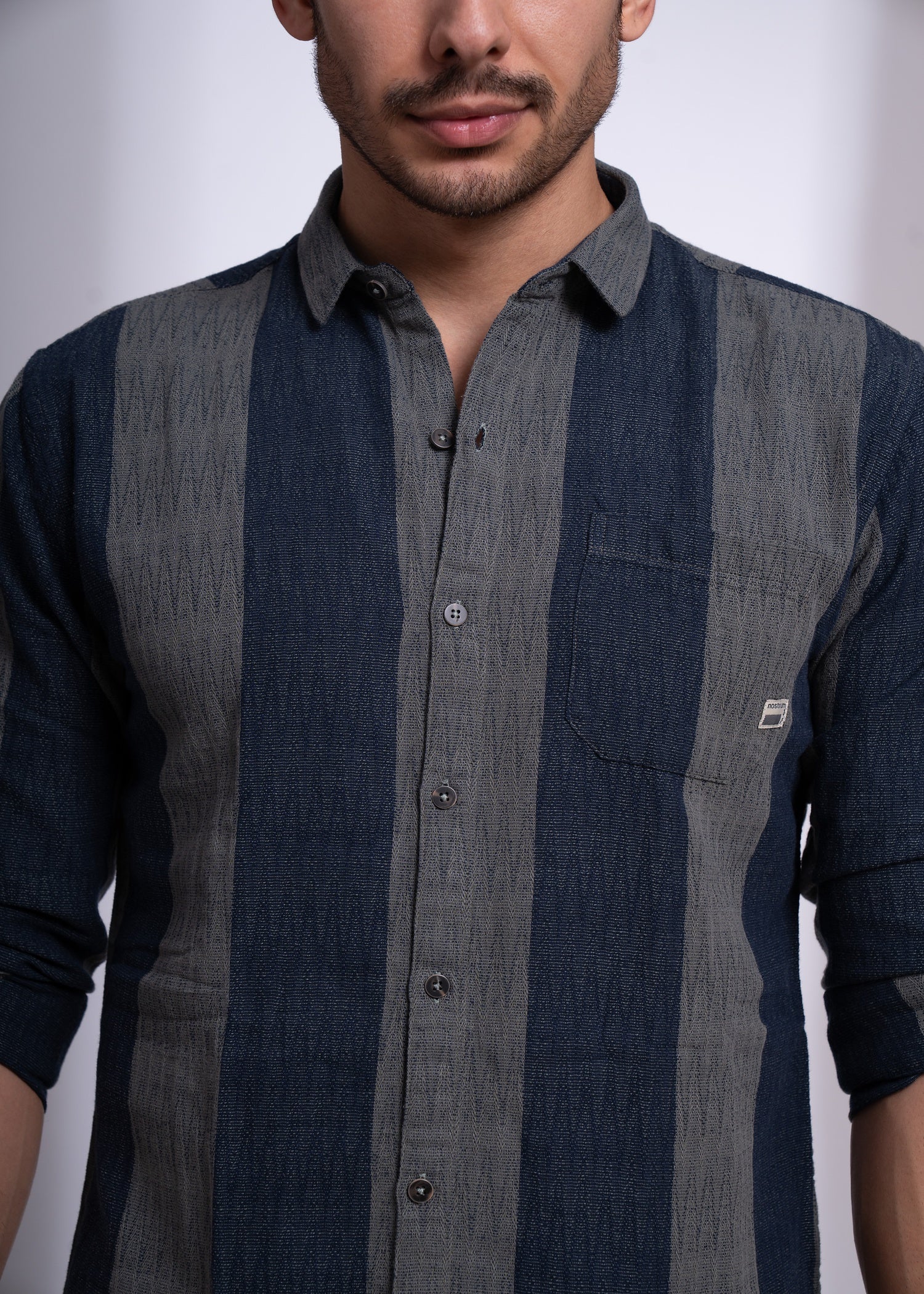 Subway Full Sleeves Shirt for Men | Striped Casual Wear