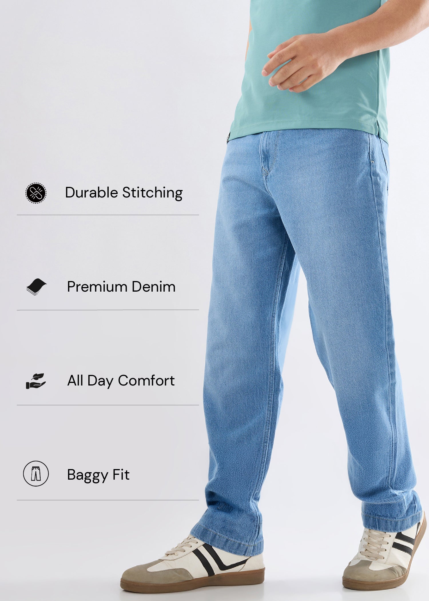 Tony C Baggy Denim Jeans
