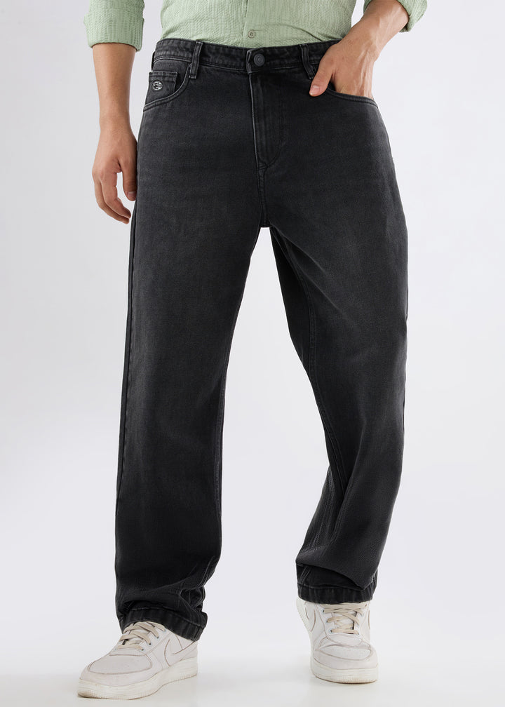 Tony E baggy denim charcoal jeans for men | Nostrum