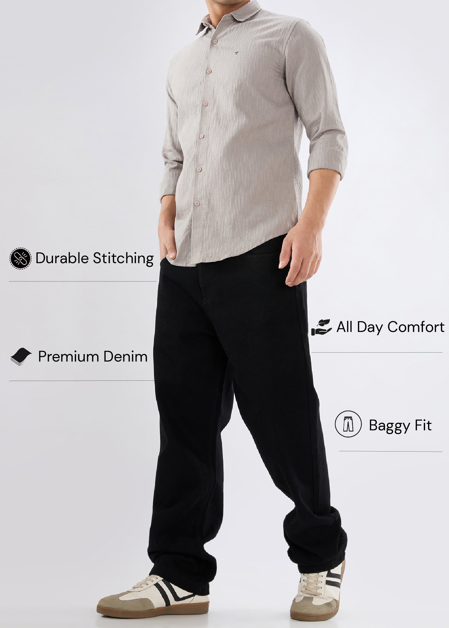 Tony F Baggy Denim Jeans