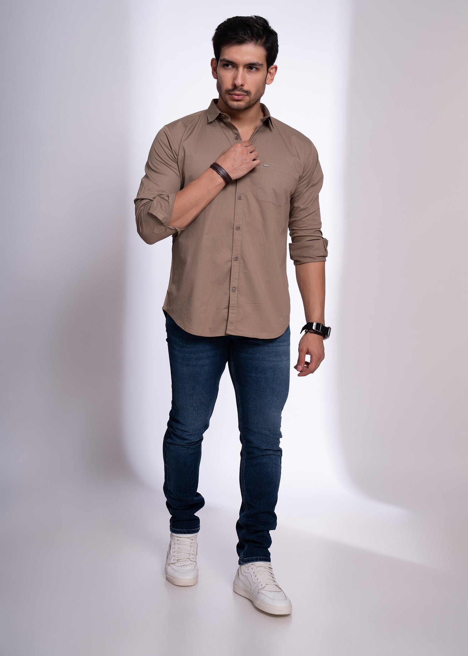 Turpin Solid Full Sleeve Shirt