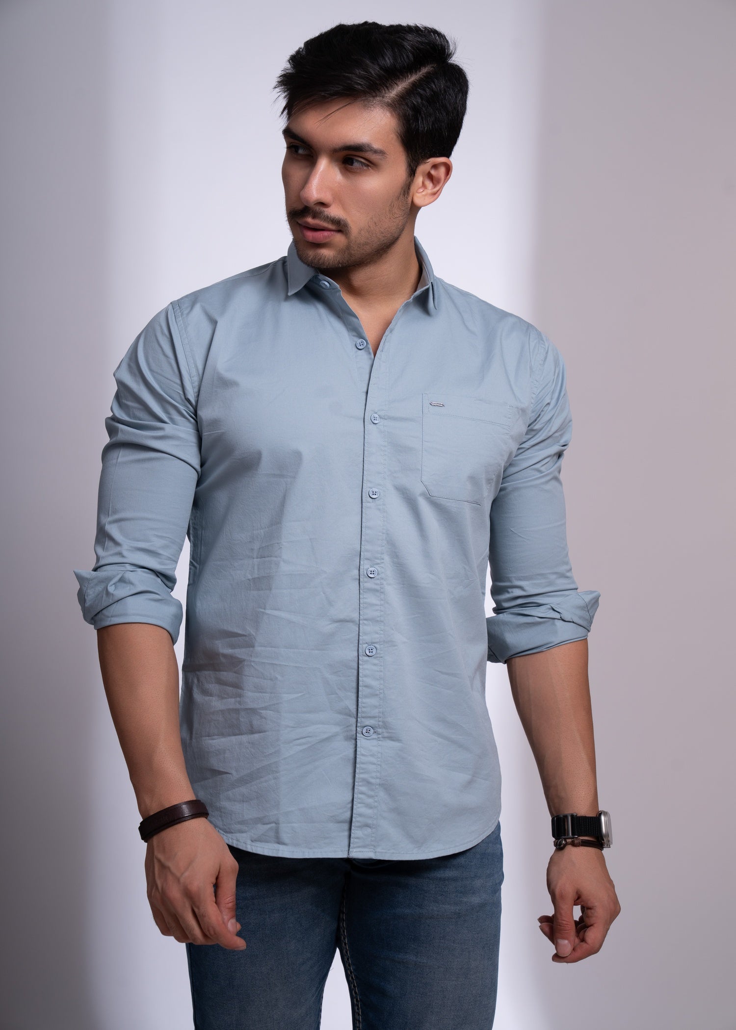 Turpin Solid Full Sleeve Shirt